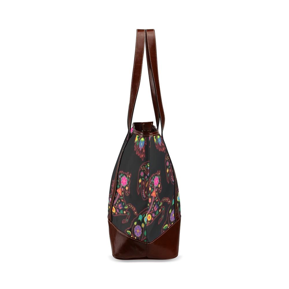 Floral Animals Tote Handbag (Model 1642) handbag e-joyer 