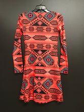 Load image into Gallery viewer, California Coast Mask Long Sleeve Front Wrap Dress
