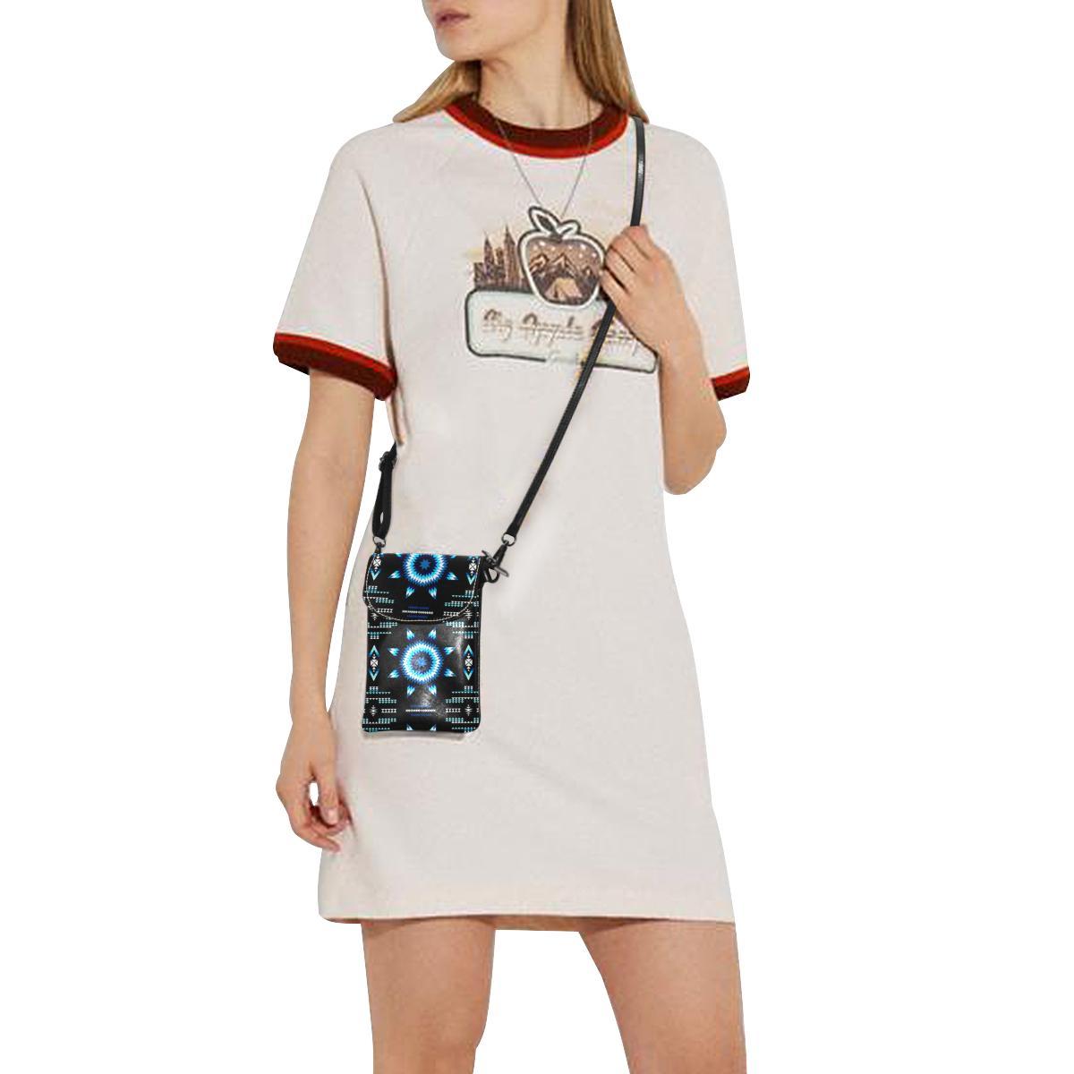 Rising Star Wolf Moon Small Cell Phone Purse (Model 1711) Small Cell Phone Purse (1711) e-joyer 